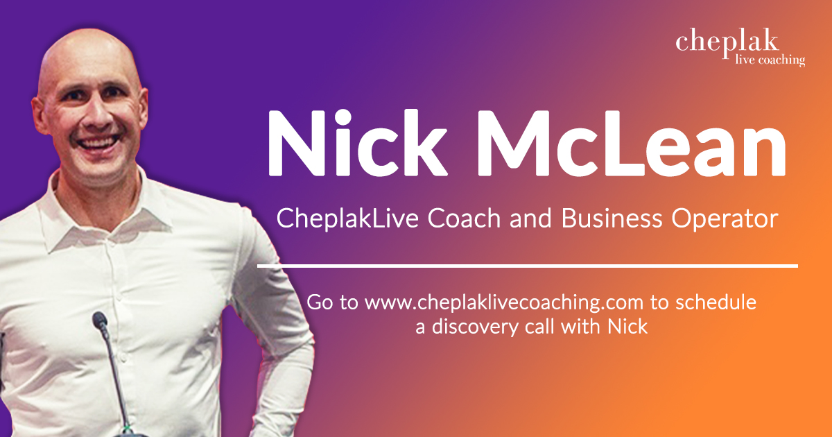 Learn from Successful Realtor Nick McLean Cheplak Live Coaching